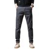 2024 Winter Plush Thickened/Regular Men'S New Casual Slimming Straight Tube Warm Pants Fashion Business Suit Pants