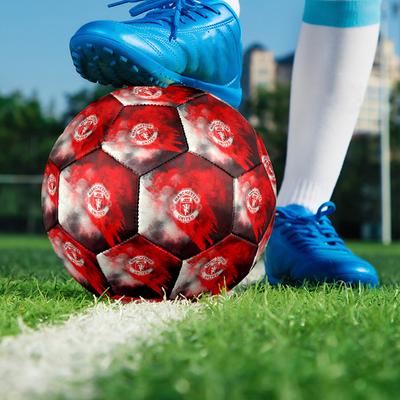 Man U logoSoccer Ball Colorful All Ages Machine Stitched PVC Competition Ready Durable High-Bounce