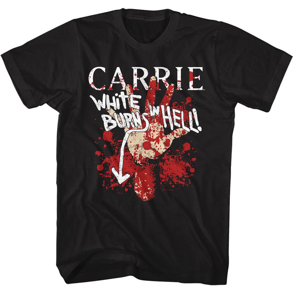 Carrie Movie Stephen King Horror Film Carrie White Burns In Hell Men T Shirt XXL