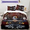 Vintage Motorcycle 3pcs Bedding Set Duvet Cover Closure Includes 1 Duvet Cover & 2 Pillowcases for All Seasons Bedroom Home Dorm Decor