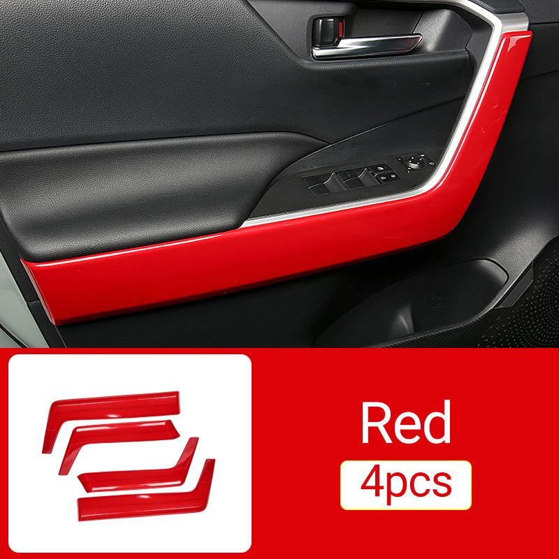 Für Toyota RAV4 XA50 -2022 2023 RAV 4 Hybrid ABS Auto Innenraum Tür Armlehne Schüssel Panel Abdeckung Leisten Zierleisten Aufkleber