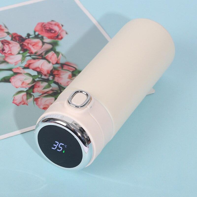 420ML Slimme Thermosfles Roestvrij Staal Waterfles LED Digitale Temperatuurweergave Koffie Thermische Mokken Intelligente Isolatiebekers