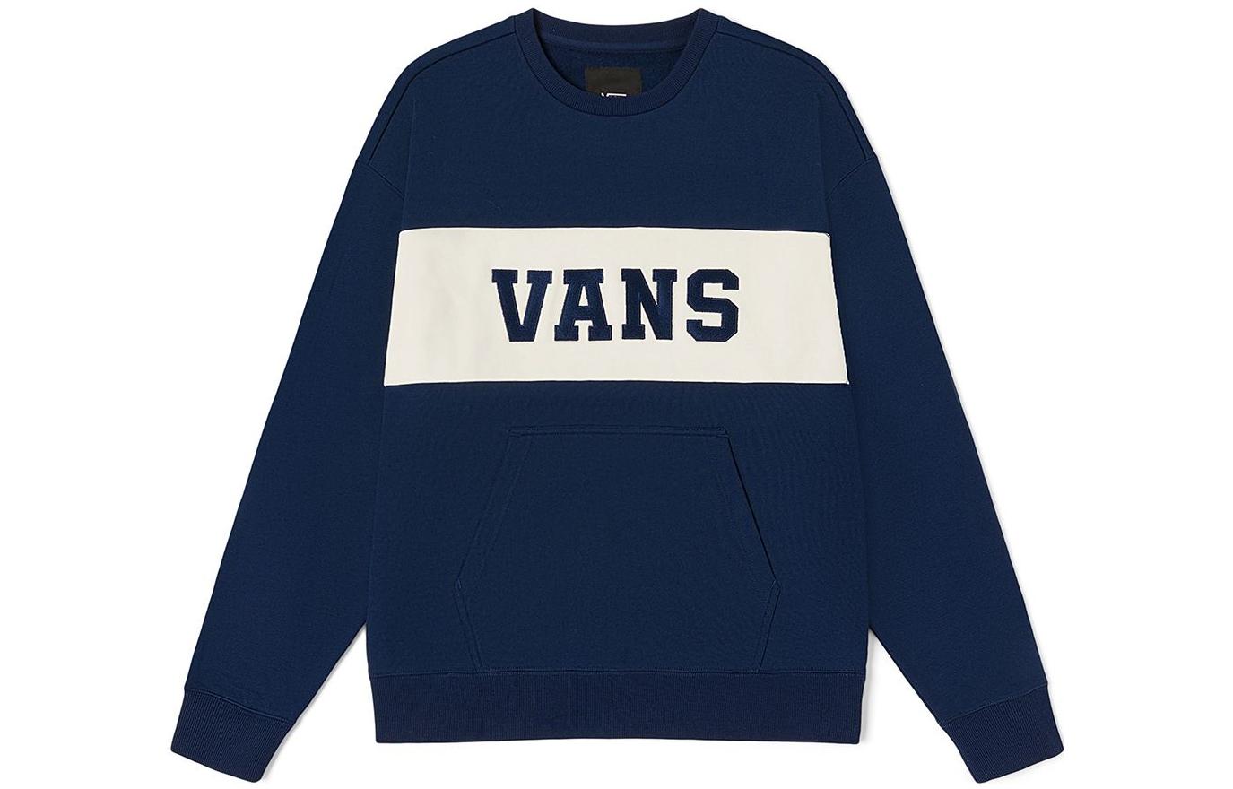 Vans Sweatshirts Unisex Dark Blue Crew Neck Moderate Regular VN0002HRLKZ L