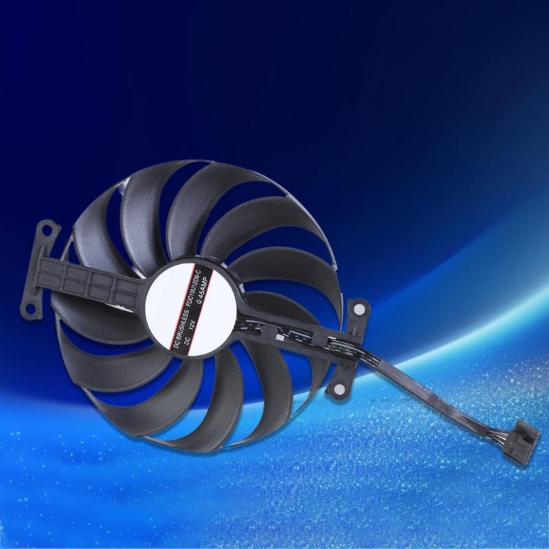 95mm 12V 6Pin Graphics Card Cooling Fan for GTX1650 PHGTX1650-O4GD6-P Coolers VGA Fan As Fan Replacement FDC10U12D9-C