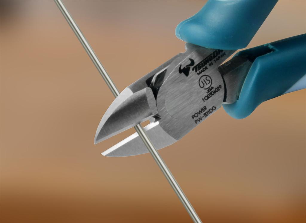 Tsunoda TTC Power Eccentric JIS Heavy-Duty Nippers, Type, Standard, 130mm, PW-301DG