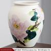 Hand-painted Peony Ceramic Vase for Hydroponic Flower Arrangement