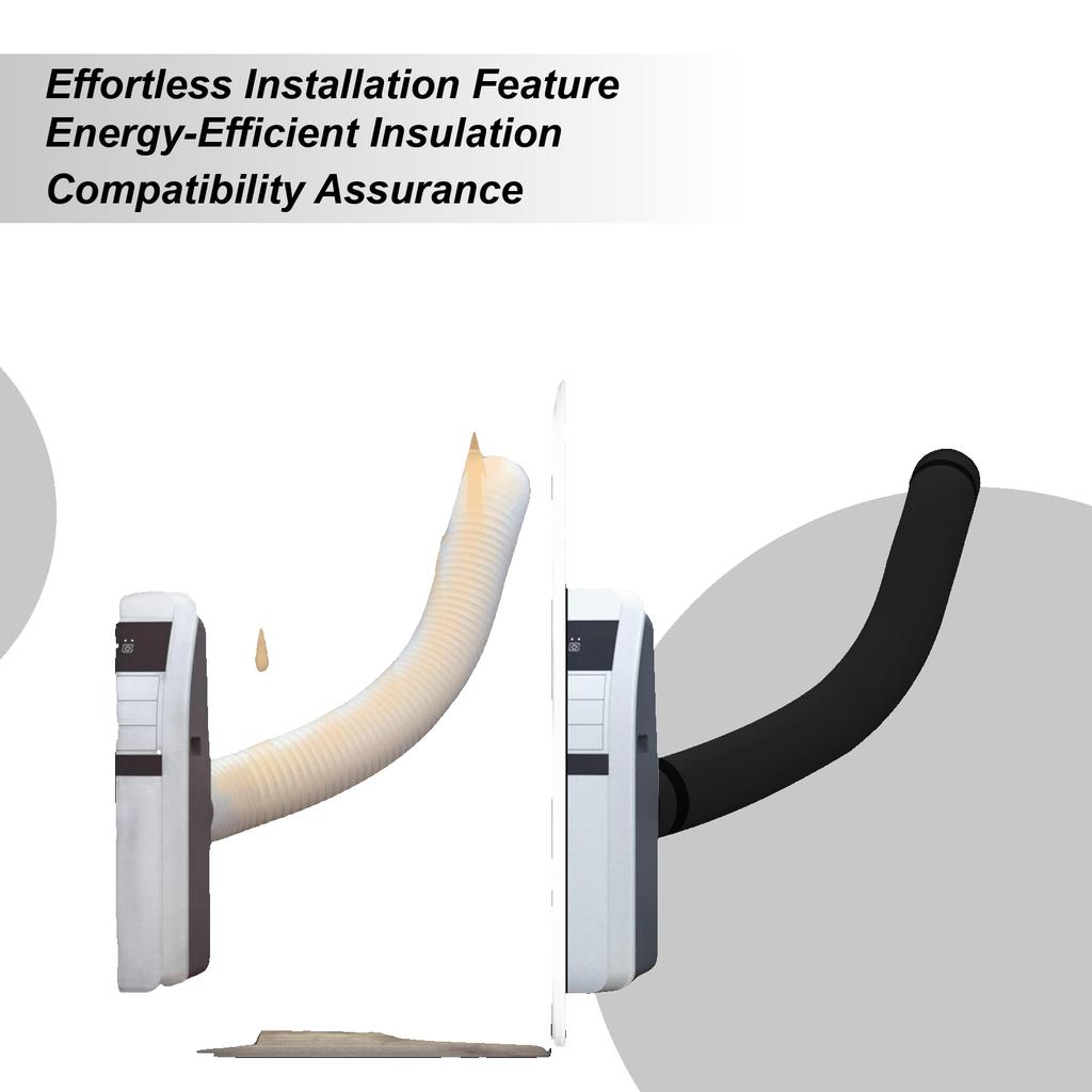 New AC Exhaust Hose Protector Wrap Air Conditioner Hose Insulated Duct Guard AC Hose Duct Ventilation Insulation Covers