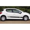 Car Side Line Stickers Tuning Accessories Vinyl Film Decals for Peugeot 206 DIY Auto Sports Decal Graphics Wrap Accessories