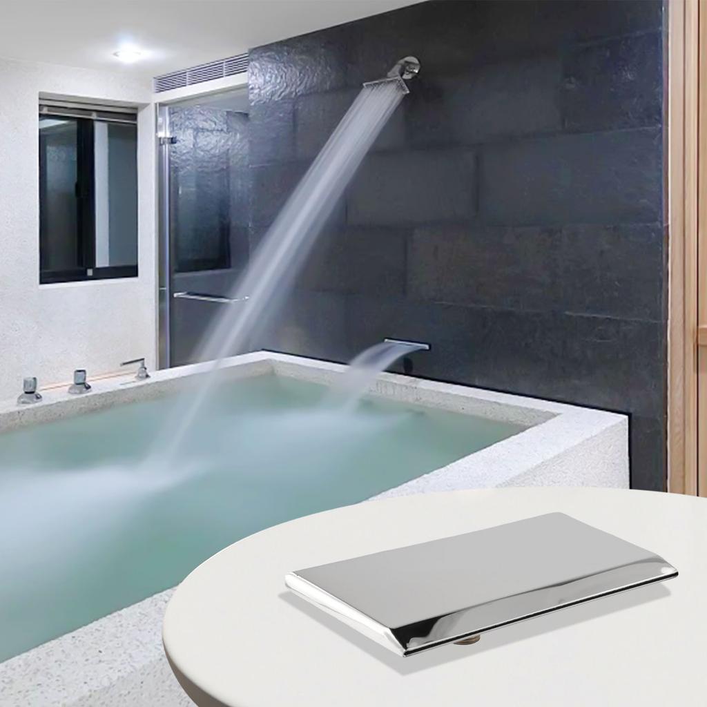 Pool Waterfall Fount Backyard Mirror Design Stainless Steel