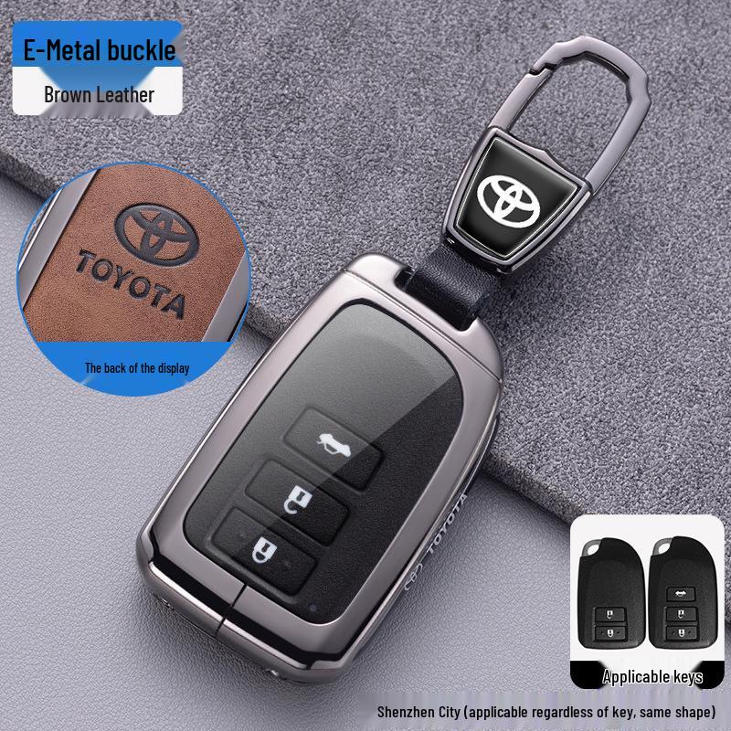 Compatible Key Cover for Toyota Yaris X, Vios FS, Yaris L, and Older Models Remote Controls.