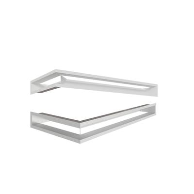 Fireplace Grille KRATKI LUFT White 9x80x40 Right Ventilation Set of 2 Pcs