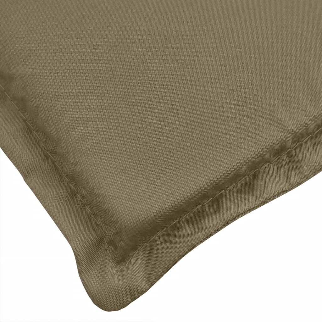 Garden Bench Cushions 2 Pcs Melange Taupe 180 X 50 X 7 Cm Fabric