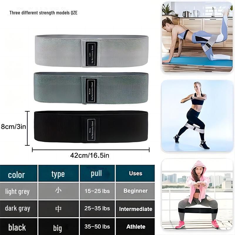 Anti-slip Yoga Hip Belt Resistance Band for Squats and Bodybuilding