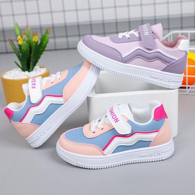 Girl's Fashion Non Slip Sneakers Purple Casual Shoes Students Running Shoes Kids Girls Outdoor Shoes