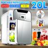 220V Large Capacity Car Refrigerator Freeze Heating Dual Use Fridge Fruit Storage Home/Car  Picnic Refrigeration Heating 20L 12V