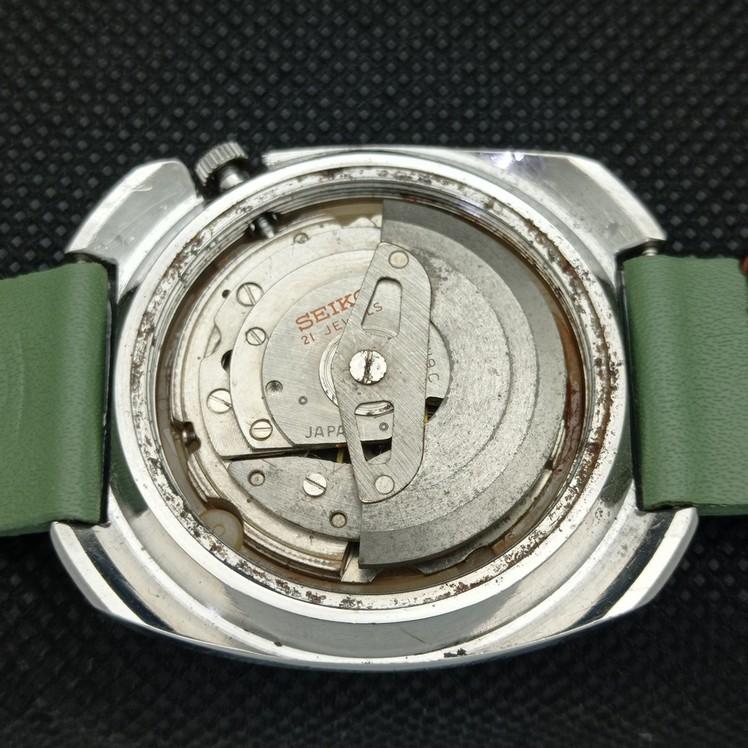 POUŽITÉ VINTAGE SEIKO AUTOMATIC 6119C JAPONSKO PÁNSKÉ D/D STŘÍBRNÉ HODINKY 621e-a415940-2 SKU621e-a415940