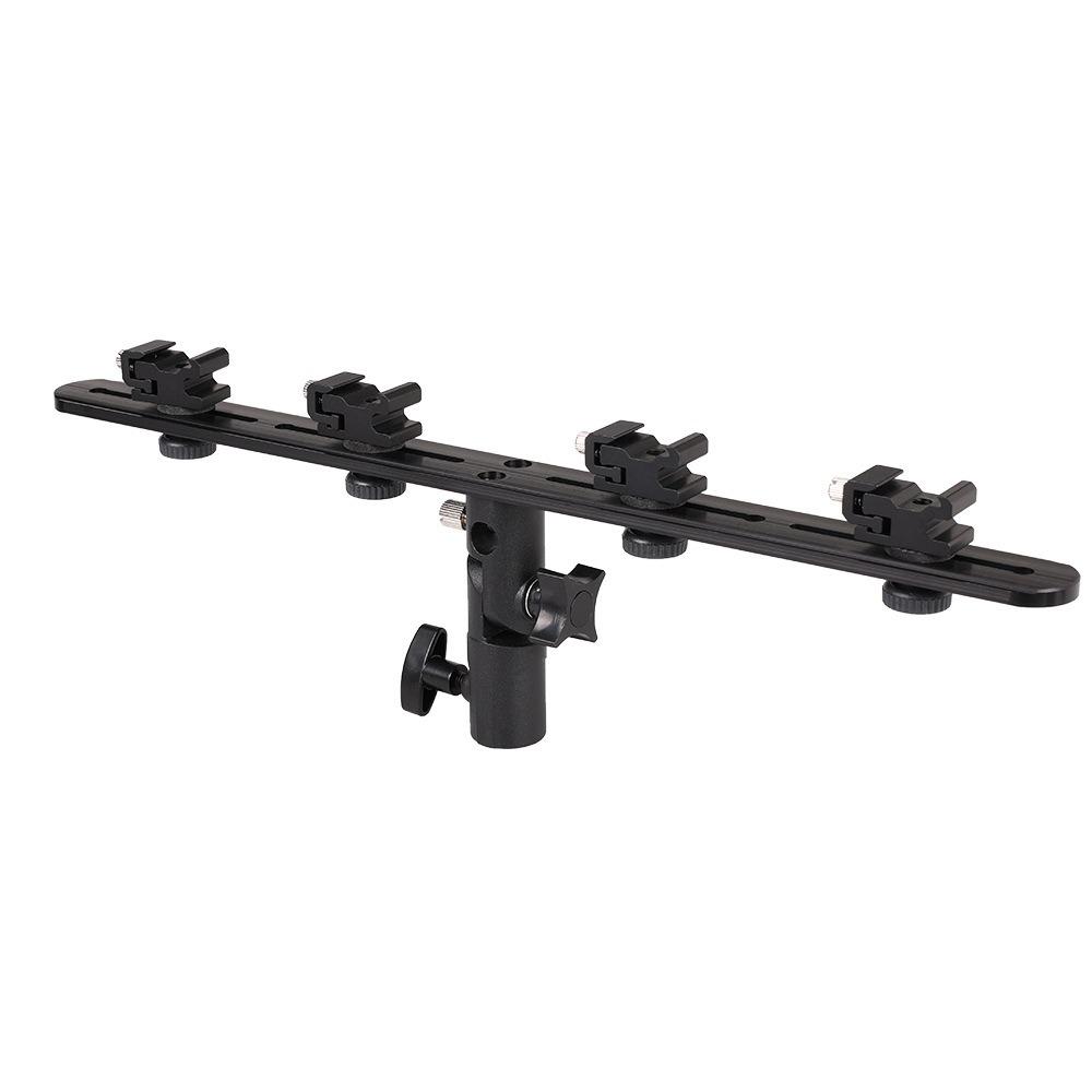 Tripod Light Stand Adapter with Hot Shoe Mount and Umbrella Holder for Camera Accessories
