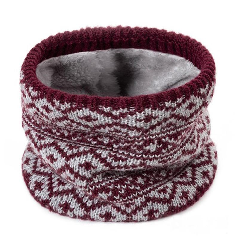 Fashion Soft Knitted Neck Warmer Sports Scarf for Women Men Face Cover Winter Running Skating Hiking Cold-Proof Thick Collar
