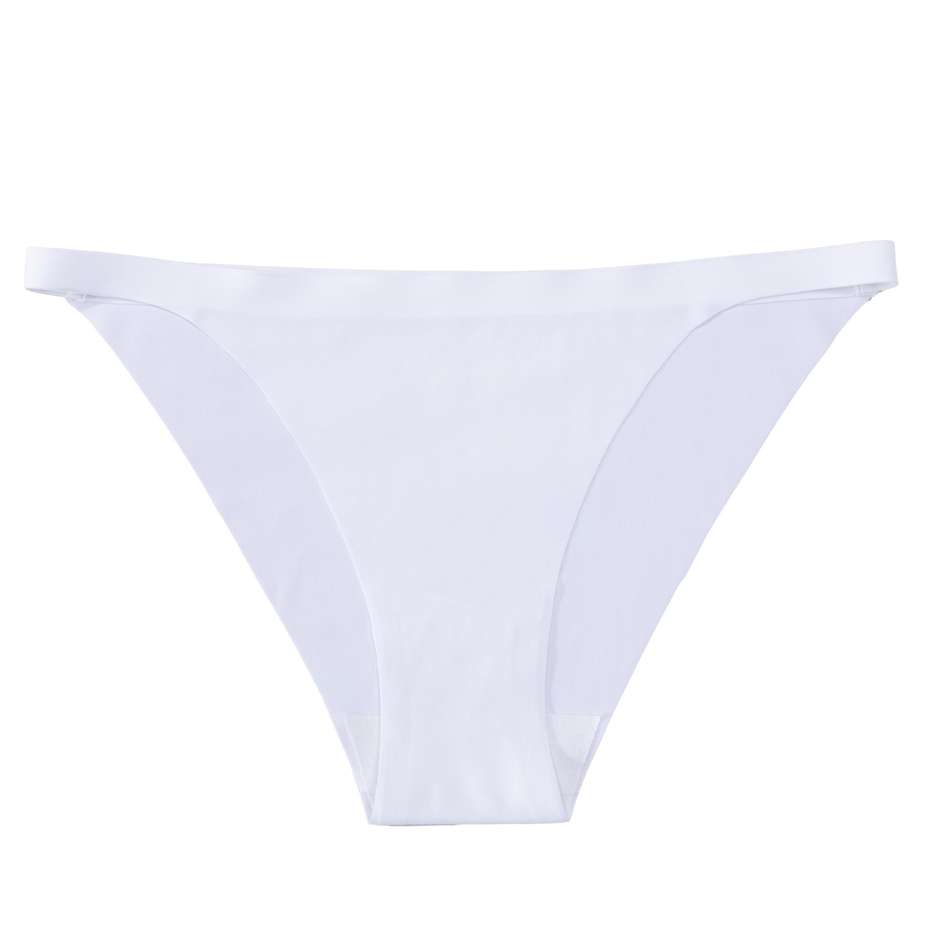 Женское Весеннее и Летнее Тонкое Сексуальное Тонкое Белье с Поясом из Ледяного Шелка Без Следов Низкой Посадки S