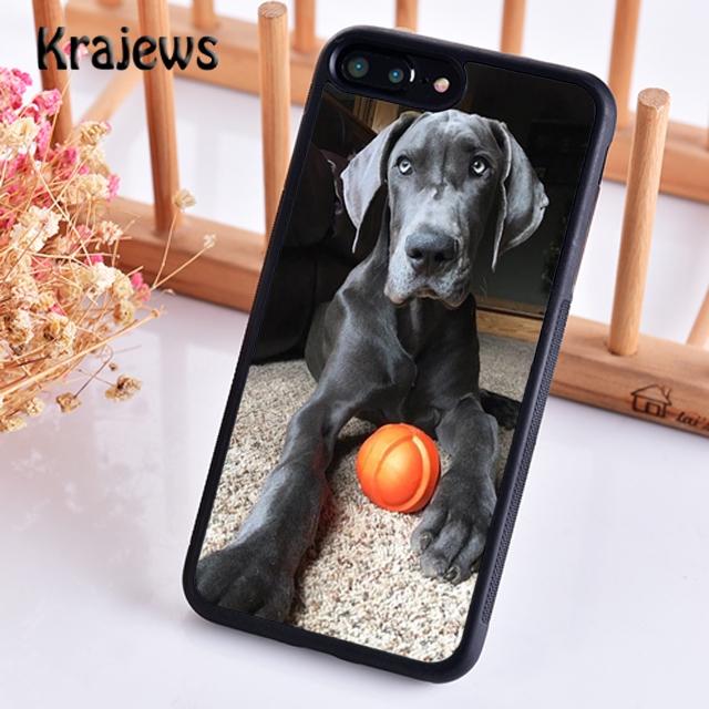 Krajews Great Dane Dog Breed Phone Case Cover For iPhone 17 Air 16 15 14 Plus 11 12 13 Pro Max Coque Shell Fundas