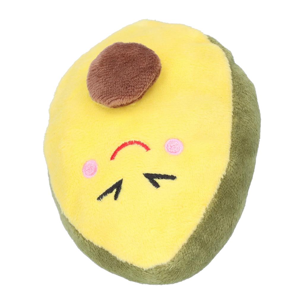 Avocado Shape Pet Chew Toy Plush Dog Playing Teething Toys with Sound for Small Dogs