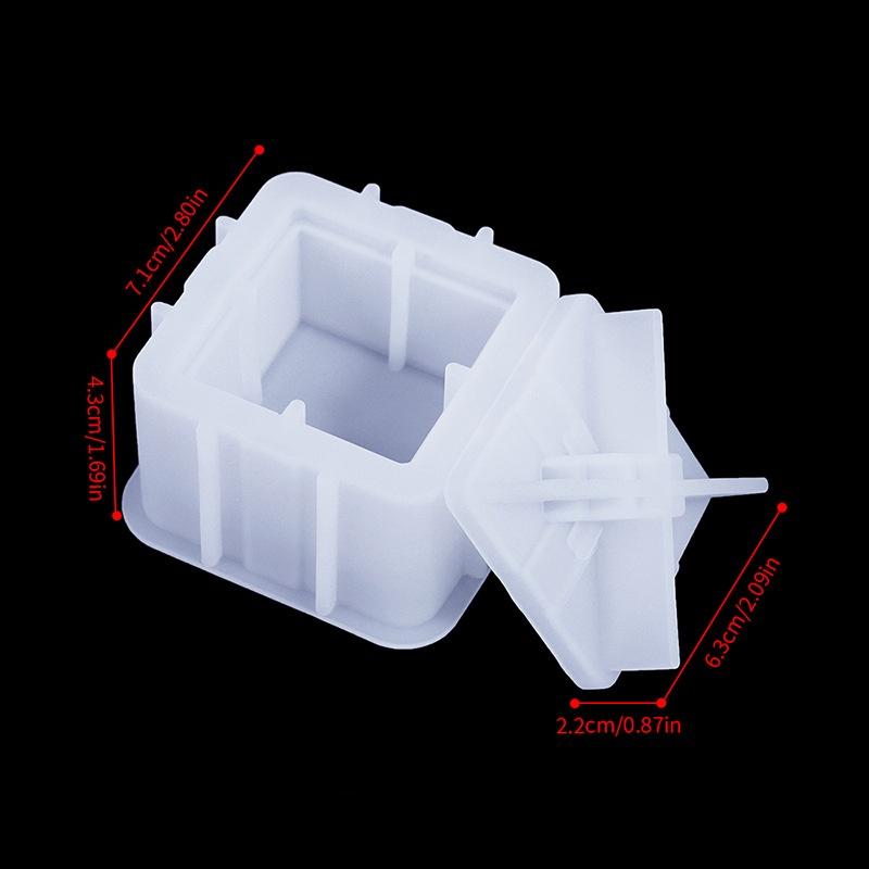 Matriță Gips Matriță Rășină Alimentară Matriță Cutie Cadou Crăciun Ușor de Îndepărtat Pentru Proiecte DIY Soluție de Depozitare Fabricare Lumânări