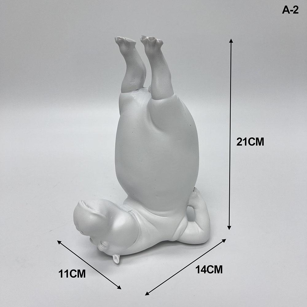 Yoga Hippo Resin Figurine Zen Pose Animal Sculpture Indoor Decor Home Gym Table Centerpiece For Fitness Lovers Birthday Gift