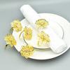 Luxury Silk Organza Napkin Holder Cuff with Embroidery Elegant Tableware Accent for Fine Dining Room Decor and VIP Guest Service