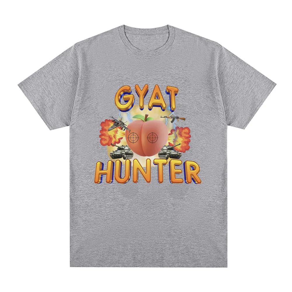 Gyat Hunter Funny Meme T-shirt Women's Fashion Retro Short sleeved T-shirt Casual Loose Large T-shirt Street Clothing Unisex T-Shirt