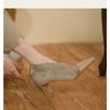 Hot spring genuine leather modern back zipper pointed toe splicing stiletto high heels dating apricot color pumps l31