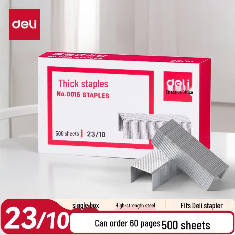 Deli 23/10 Heavy Duty Staples, 500 Count (50 Boxes)