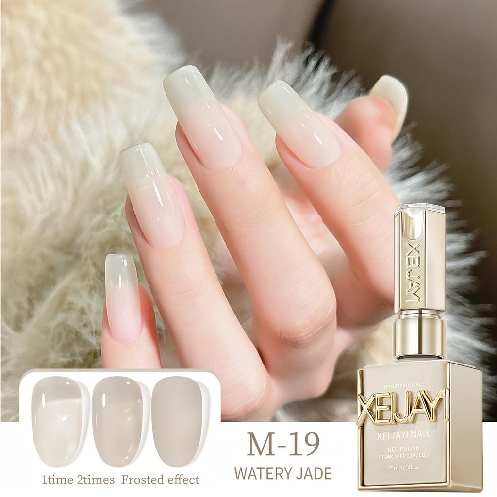 Ice Transparent Nude Jelly Gel Nail Polish Pink Nails White Nails Gel Polish Manicure Nail Art Varnish