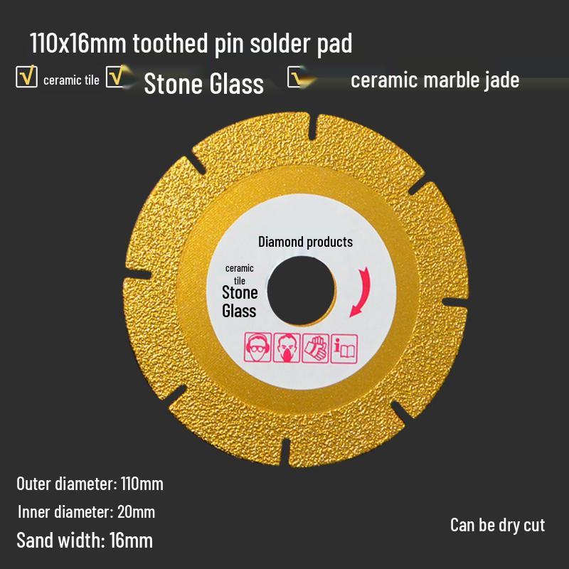 Diamond Angle Grinder Disc for Trimming, Chamfering, Cutting, and Polishing Tiles