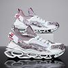 Autumn new Guochao sports shoes printed outsole ultra-light heightening platform men's shoes large size men's shoes
