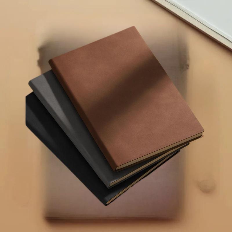 Vintage A5 Leather Notebook With Personalized Soft Cover For Business Meetings And College Life