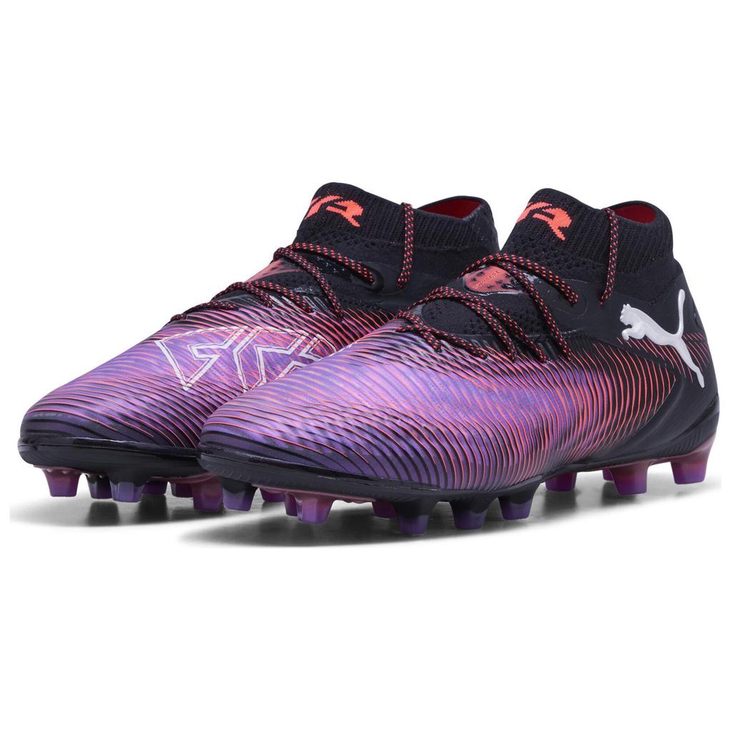 Puma Future 8 Ultimate Soft Comfortable Soccer Shoes Unisex Soccer Shoes Black White Red 108189-01