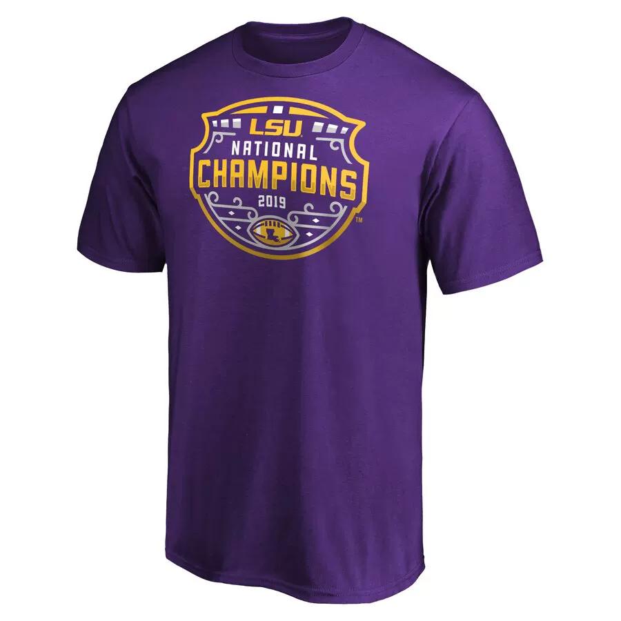 Ncaa Louisiana State University Tigers Lsu Tigers Pure Cotton Short-Sleeved T-Shirt