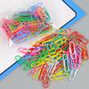 70pcs Colorful Paper Clips With Storage Box - Business Gift Stationery Supplies Metal  Learning Office Materials Invoice Clip
