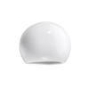 Glossy White Lacquered Globe Wall Lamp