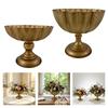 Distressed Gold Vases Indoor Decorative Flower Container for Sitting Room Or Garden Setting