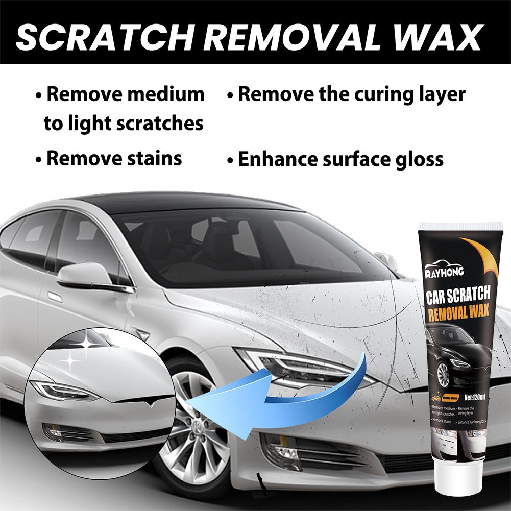 120ml Auto Polishing Kit with Sponges Remove Stains Car Paint Scratch Repair Cleaning Kit Quick Fix Paint Repair Polishing Wax