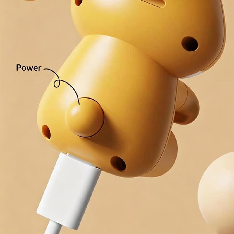 Cartoon Food Cooling Toy Automatic Water Blower Food Cooling Fan Usb Portable Clip For Cooling  Rice Dishes Coffee