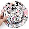 50 Cow Graffiti Stickers: Personalized Cartoon Animal Decor for Water Cups and Phones
