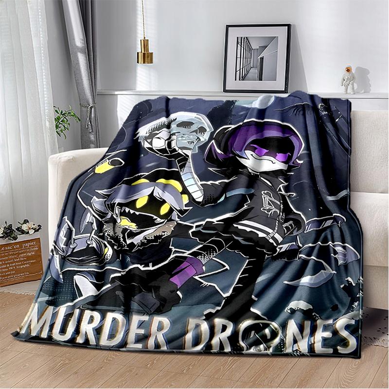 2025 New Style 3D Murder Drones Uzi Cartoon Soft Blankets,Throw Blanket Comfortable Blanket for Picnic Beds Sofa Home Bedroom