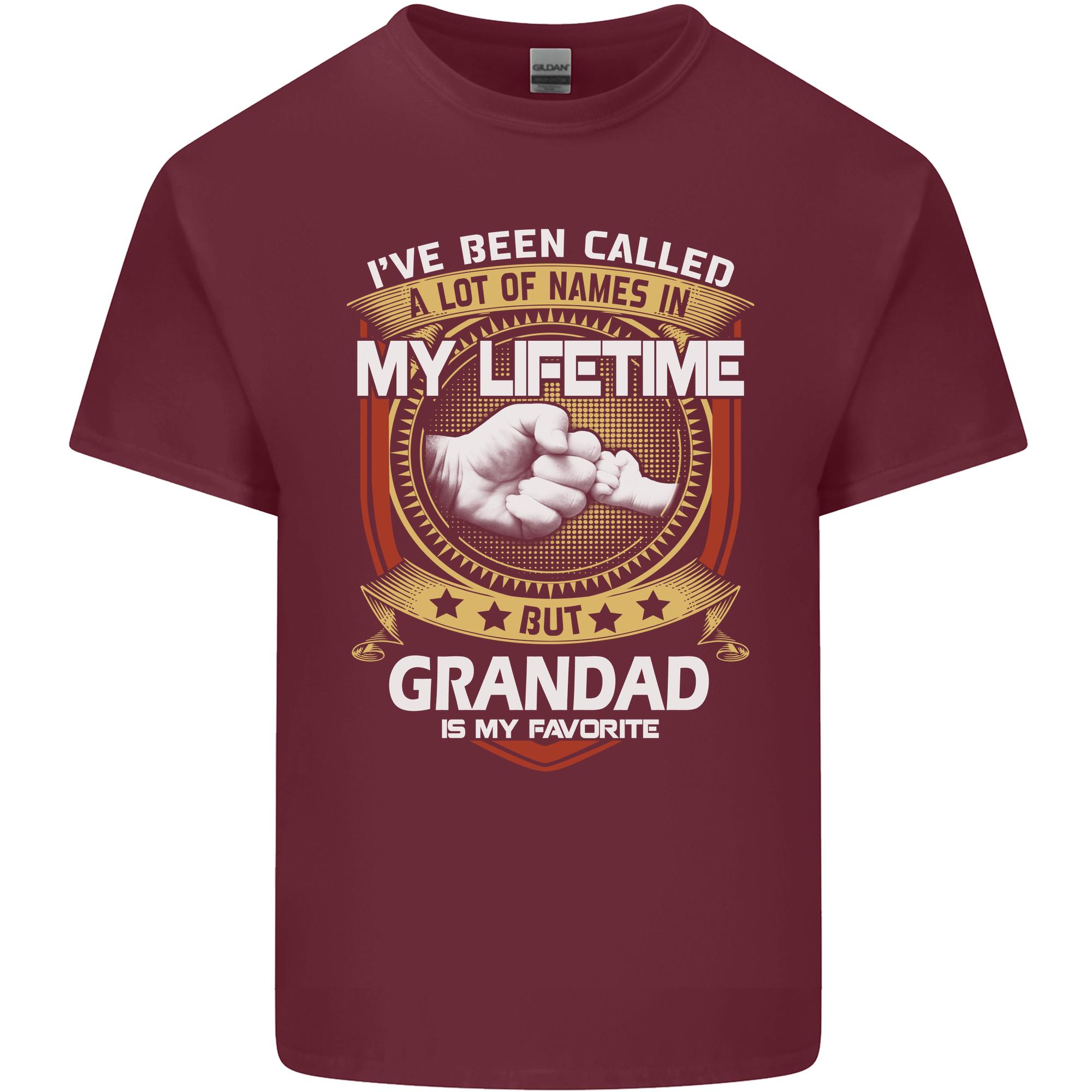 Grandad Is My Favourite Funny Fathers Day Unisexs Light Cotton Tshirt S