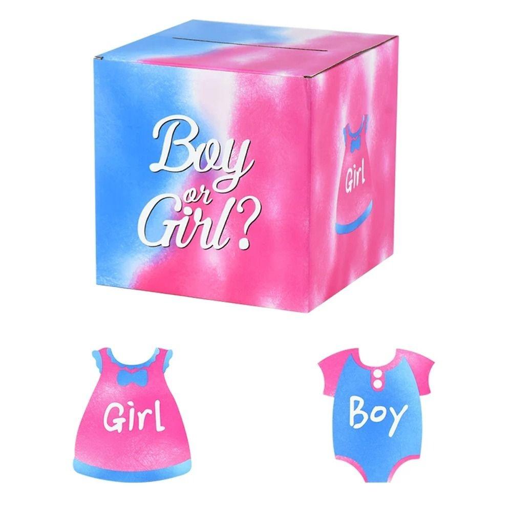 

with Cards Baby Gender Reveal Voting Box Blessing Voting Card Box Baby Prediction 20.5cm