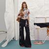 unifree Vintage Graffiti Straight-Leg Denim Jeans