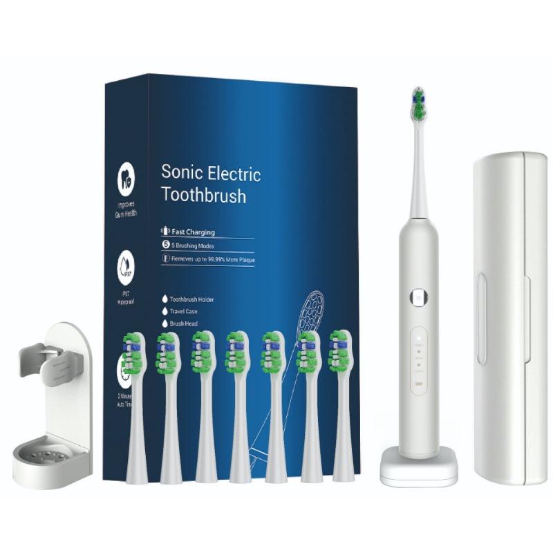 Electric Toothbrush English Neutral Acoustic Wave Scanning Wireless Replaceable Brush Head