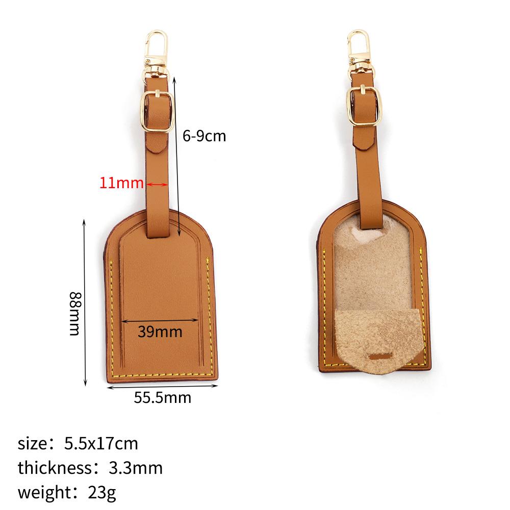 Leather Luggage Tag for Men Women Suitcase Labels Baggage Tote Bag Tag ID Tags Protective Cases Travel Bags Label Accessory