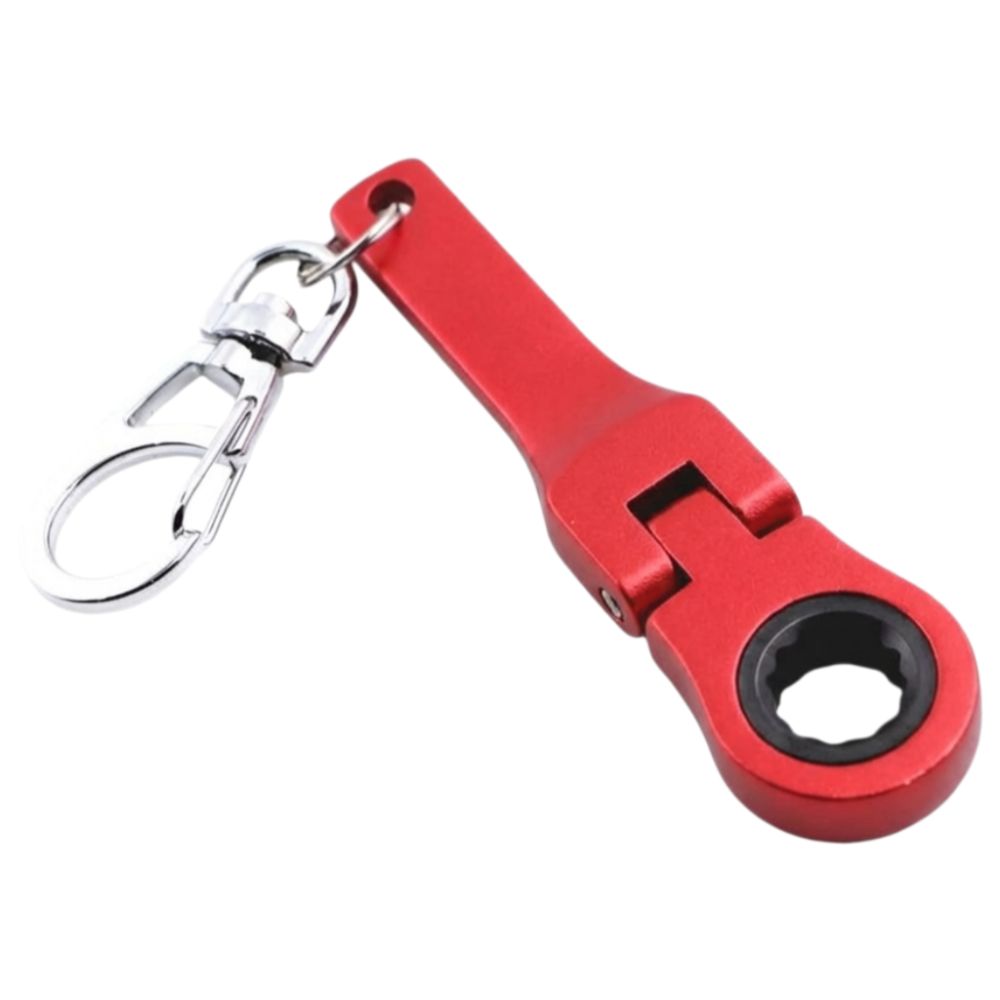 Metal Ratchet Wrench Mini Shaped Wrench Key Ring Creativity Racing Keychain Men's Gifts